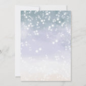 ボーホー モバイル クリブ レインボー 雲 星 赤ちゃんシャワー 招待状 (裏面)