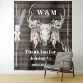 ボーホー ライジング フェザー ウッド ルースティック カントリー タペストリー (インサイチュ)