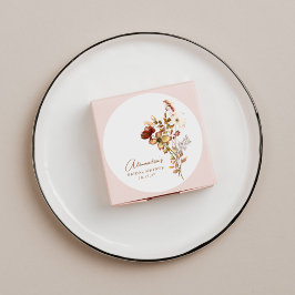 ボーホー ラスティック アーシー ネイチャー ボタニカル ブライダル シャワー ラウンドシール