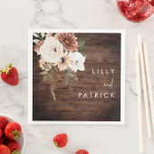 ボーホー ラスティック ウッド フラワー ウェディング レセプション パーティー (インサイチュ)