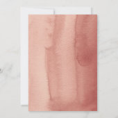 ボーホー ラスティック オータム フローラル ベビーシャワー 招待状 (裏面)