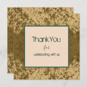 ボーホー ラスティック スプラッター ティール フレーム デザイン (正面/裏面)