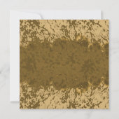 ボーホー ラスティック スプラッター ティール フレーム デザイン (裏面)