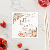 ボーホー ラスティック パンプキン 秋の恋 紙ナプキン スタンダードカクテルナプキン (インサイチュ)