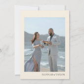 ボーホー ラスティック フォール フラワーの結婚式の写真 セーブザデート (裏面)