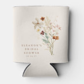 ボーホー ラスティック メドウ フラワーズ フラワーブライダルシャワー 缶クーラー (正面)