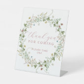 ボーホー ラスティック ワイルドフラワーズ サンクス フォー カミング サイン (正面)