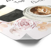 ボーホー ラブが醸造中 ブライダルシャワーミモサ バー サイン (角)