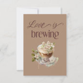 ボーホー ラブ は 開花中... フラワーブライダルシャワーブランチ サンキューカード (裏面)