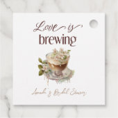 ボーホー ラブ は 開花中... フラワーブライダルシャワーブランチ フェイバータグ (裏面)