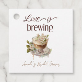 ボーホー ラブ は 開花中... フラワーブライダルシャワーブランチ フェイバータグ