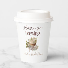 ボーホー ラブ は 開花中... フラワーブライダルシャワーブランチ 紙コップ