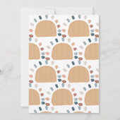 ボーホー レインボー おとこの子が生まれるよ ベイビーシャワー 招待状 (裏面)