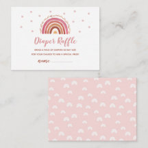 ボーホー レインボー おむつくじ ゲーム カード