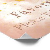 ボーホー レインボー ゴールド スター マジック ダスト ポスター (角)