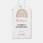 ボーホー レインボー サンクス タグ バースデー パーティー (正面)