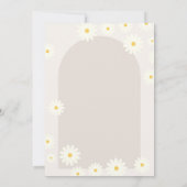 ボーホー レインボー デイジー ワイルド ワン 誕生日 招待状 (裏面)