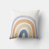 ボーホー レインボー パステル ビスケット ラベンダー クッション (裏面)