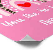 ボーホー レインボー ヒョウ柄 ハートのベビー壁飾り ポスター (角)