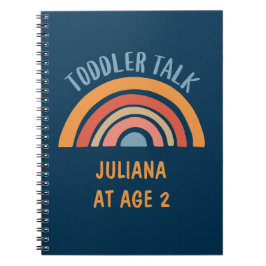 ボーホー レインボー ユニーク 幼児の言葉 パーソナライズ ノートブック