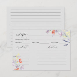 ボーホー ワイルドフラワーズ フラワー レシピ カード