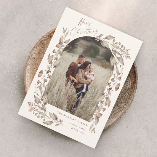 ボーホー ワイルドフラワー アーチ フォト クリスマス