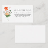 ボーホー ワイルドフラワー ガーデン シャワー エンクロージャー カード (正面/裏面)