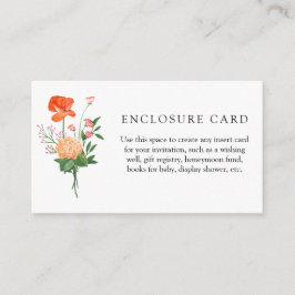 ボーホー ワイルドフラワー ガーデン シャワー エンクロージャー カード