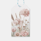 ボーホー ワイルドフラワー サンクス ギフトタグ (裏面)