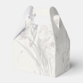 ボーホー ワイルドフラワー フローラル クリーム ベビーシャワー フェイバーボックス (裏面サイド)