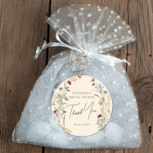 ボーホー ワイルドフラワー ブライダルシャワー サンクス