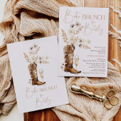 ボーホー ワイルドフラワー ブーツ ブランシュ バブル ブライズシャワー 招待状