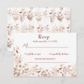 ボーホー ワイルドフラワー レスポンス カード (正面/裏面)