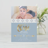 ボーホー ワイルド ワン | ファースト バースデー パーティー 招待状 (スタンド正面)