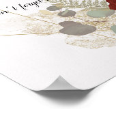 ボーホー ヴィンテージ グラム ボタニカル フラワー ウェディング サイン イン (角)