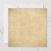 ボーホー ヴィンテージ フラワー アレンジメント 古い紙 セーブザデート (裏面)