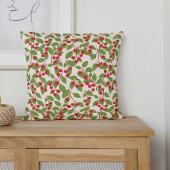 ボーホー ヴィンテージ レッド チェリー サマー ブライダル シャワー クッション