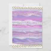 ボーホー 水彩 矢印 ヤング ワイルド スリー バースデー イン 招待状 (裏面)