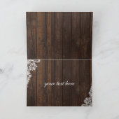 ボーホー sunflower 角材 木 lace 結婚 ありがとう サンキューカード (内部)