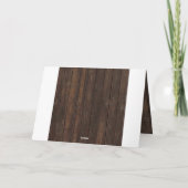 ボーホー sunflower 角材 木 lace 結婚 ありがとう サンキューカード (裏面)