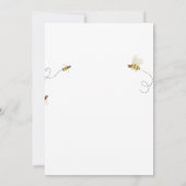 ボーホーBeeベイビーシャワー 招待状 (裏面)