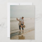 ボーホ アーチ スターリー スカイ パンパス フローラル アーシー ラスティック セーブザデート (裏面)