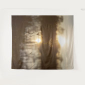 ボーホ グラス ナチュラル ウォーター ランドスケープ タペストリー (正面(横))