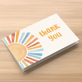 ボーホ サンシャイン サン テラコッタ ブルー サンキューカード