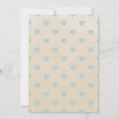 ボーホ ニュアンス オシャレ 男の子 ベビーシャワー 招待状 (裏面)