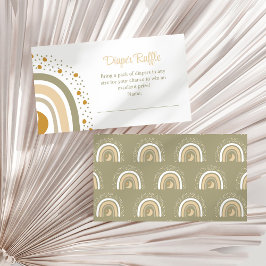 ボーホ ニュートラル レインボー おむつラッフル 封入カード エンクロージャーカード