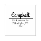 ボーホ・ハンドレタリング 返送先住所スタンプ セルフインキングスタンプ (デザイン)