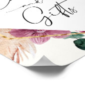 ボーホ パンパス グラス ドライ フラワーブーケ カード ギフト ポスター (角)