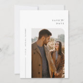 ボーホ フォト ミニマリスト セーブ・ザ・デート 招待状 (正面)