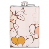 ボーホ フラワカスタムネーム フラスク (裏面)